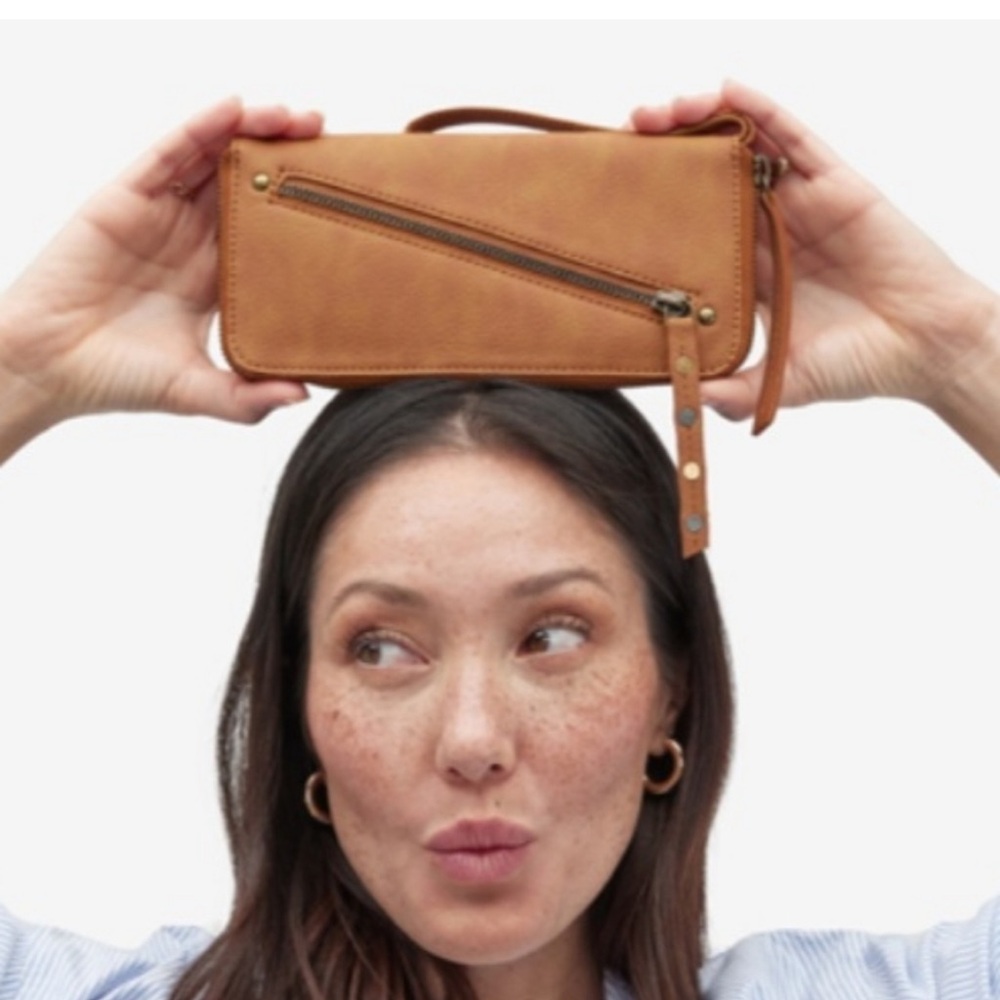 FREE PEOPLE Distressed Vegan Wallet